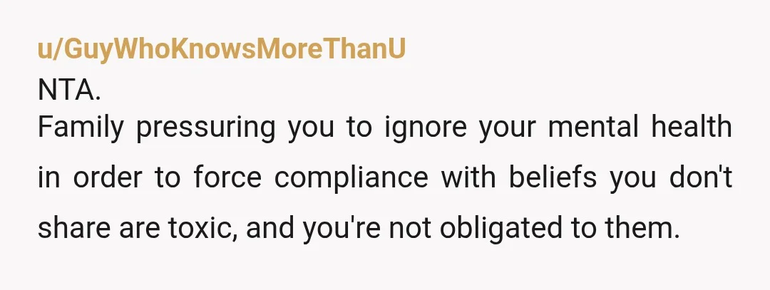 u/adhd_raccoon first of all, i’m so sorry for your loss, my condolences. NTA, but maybe you should’ve approached it from the “i’m not comfortable with dead bodies” side rather than...