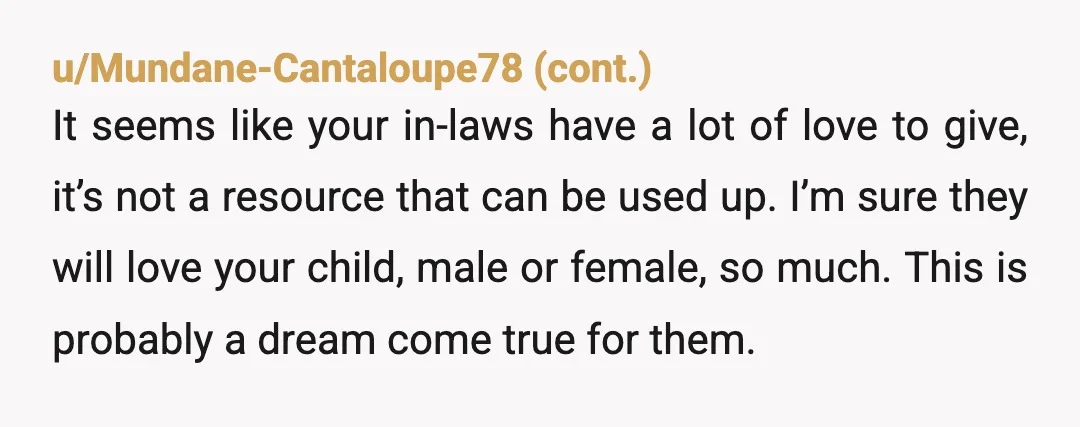 u/beewoo_ Info - Is there any solid reason for you to believe they think the baby is not as special to them? Or that they tried to replace your lost...