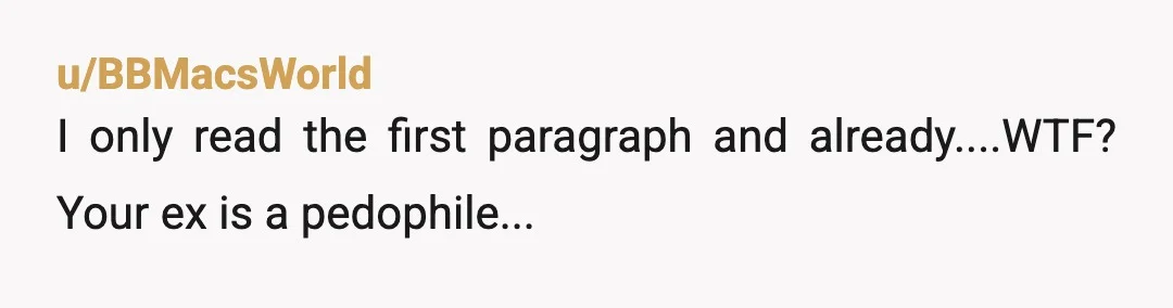 u/Capable_Froyo4433 What is "inappropiate" is a 30 year old woman starting a relationship with a 17 year old! And then to get pregnant because she had secretly stopped taking birth...