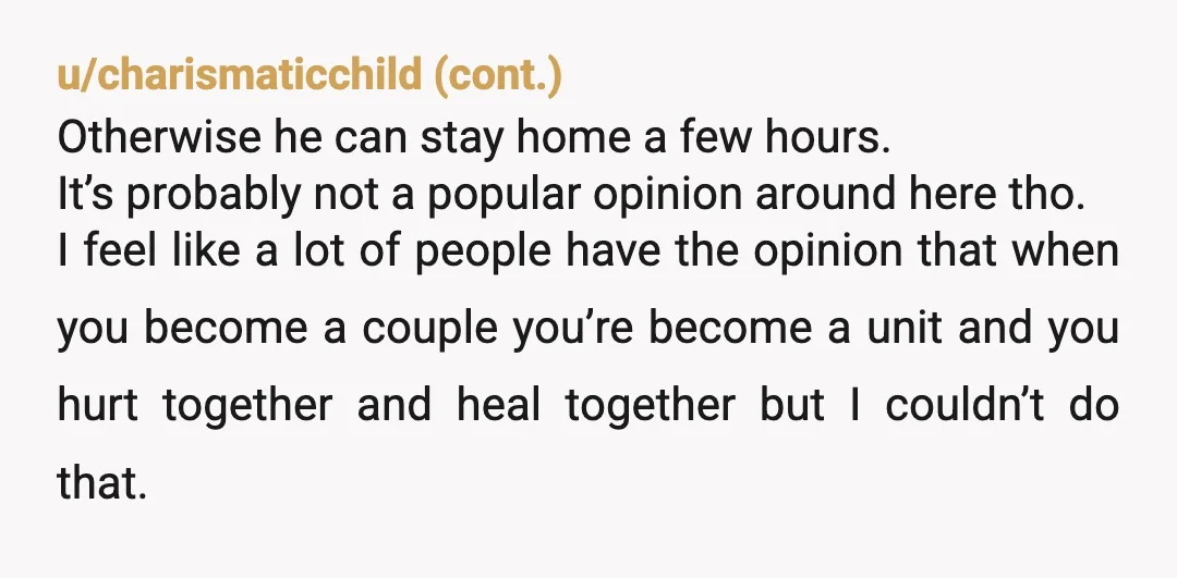 u/mandieluisa
NTA.
Your girlfriend should be encouraging you to go out and have fun and enjoy time with your family, not hold you back.