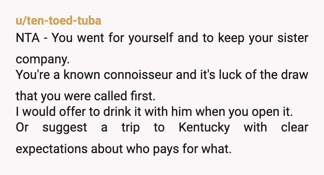 u/Beautiful_Distaste NTA. If BIL had gone himself, he still would’ve gotten the same number that your sister did which was called after yours. I assume she knew what he wanted,...