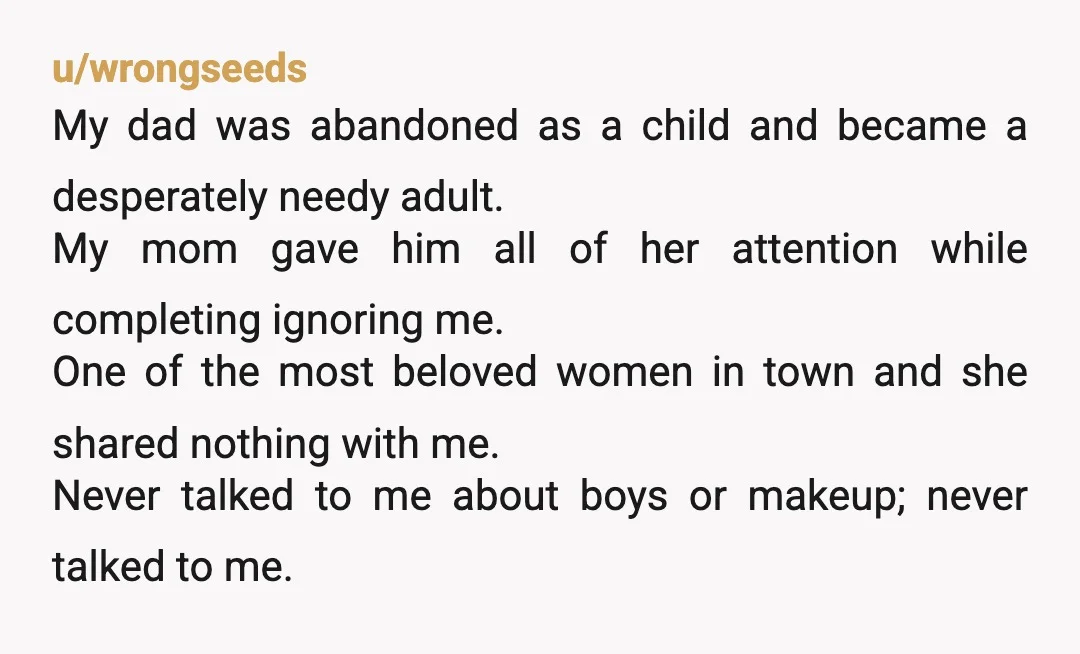 u/Vodkadiva68 Well I have some thoughts on this. My mother was a music prodigy who was much bigger than her little family. I wasn’t raised by a nanny however my...