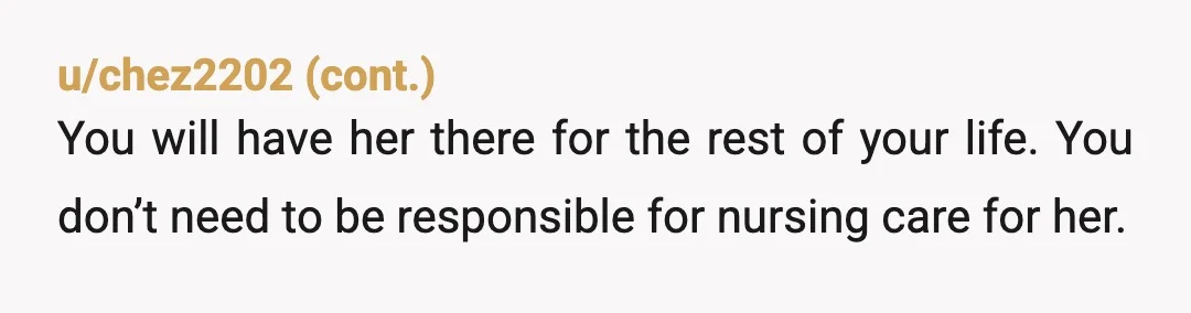 u/Local_Depth9668
I wouldn't do it.
They would all be mad at me, because I would stand my ground.
It is your choice if you want to.