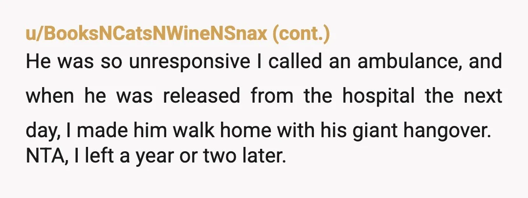 u/Federal_Radish_1421 NTA. It’s the lack of communication that would make me most angry. He’s a grown man. If he needs a break and wants to be out all night, he...