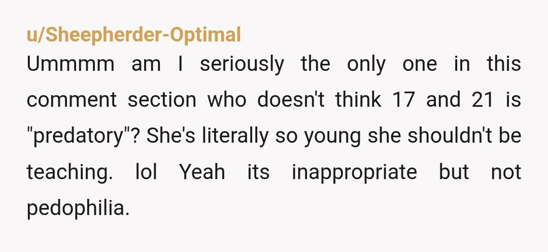 u/BenThereOrBenSquare
Report her. If she's not fired, report the school to the press.