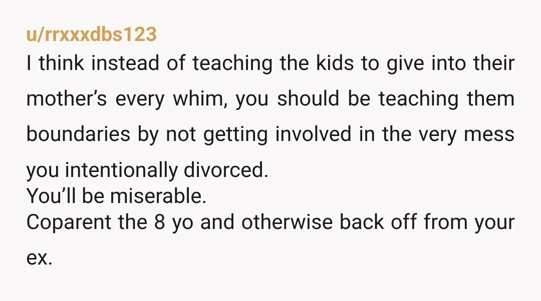 u/WandaFuca OH HELL NO! Stay as far away as possible without damaging your daughters. NTA.