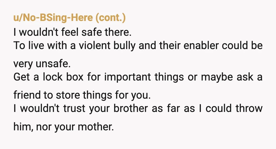 u/khampang Um, why do you live with him? I thought this was going to be one of those “we are in our 30s and live at home still” stories, then...
