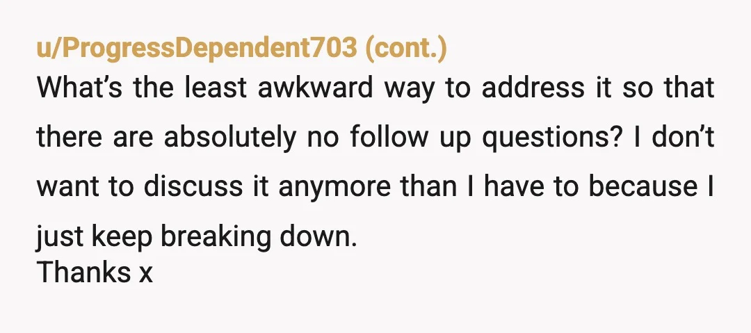 u/Powerful_Put_6977 Not nuts at all to be contemplating divorce. I'd even go so far as to reach out to a divorce lawyer while everything is fresh in your mind about...