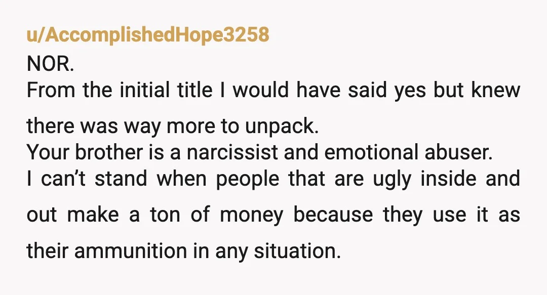 u/dangdangdangawdang
Let him know he'll probably die surrounded by people who won't feel like helping him.