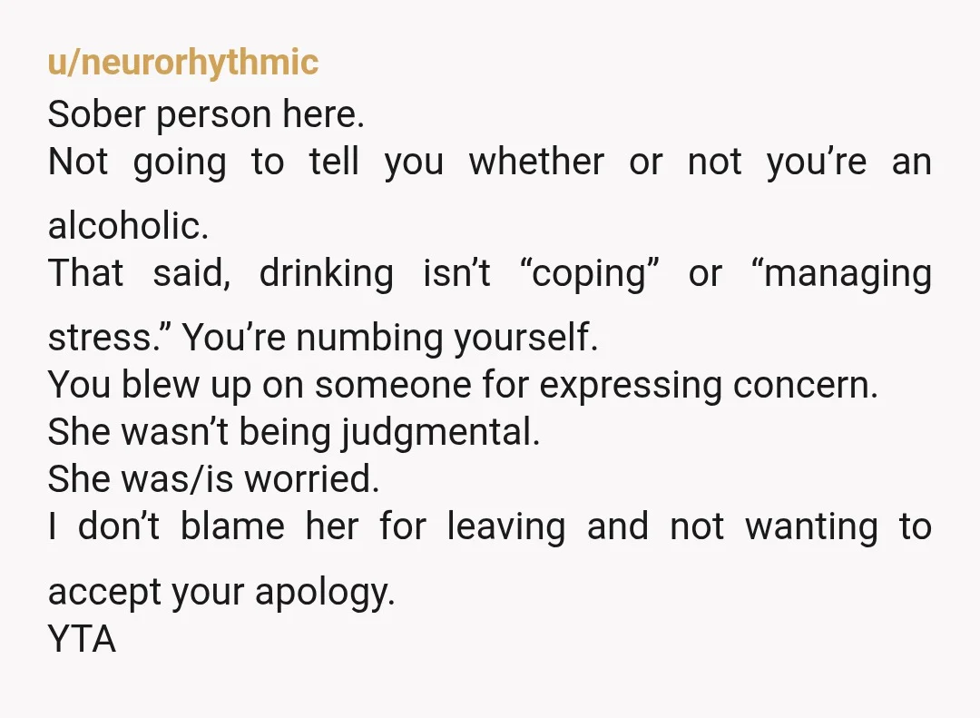 u/animation4ever
YTA.
I'm truly sorry for your loss and what you're going through.
However, you're being awful to your friend.
I think you should appreciate your friend more.