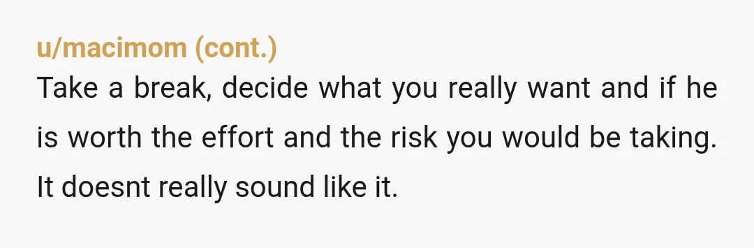 u/Streon
It sounds like it's too little, too late. And that's ok, I'd be fed up too.