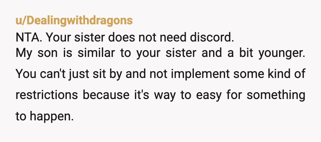 u/Pendragenet You went about it wrong but your intent was right. By deleting it, you just made her want it more and she's going to get it back and will...