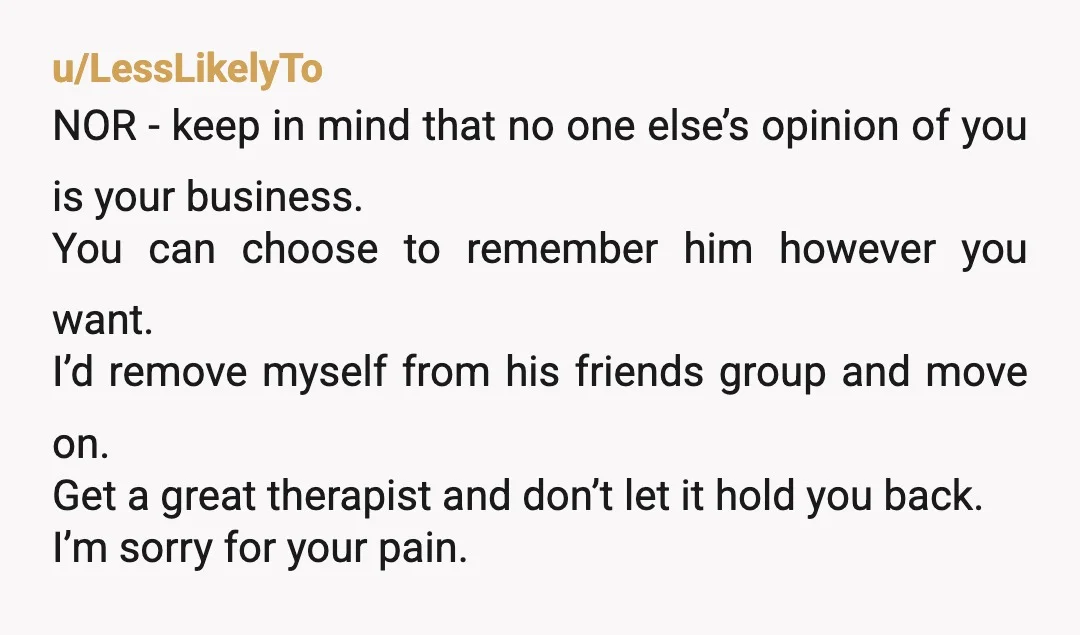 u/whatdoidonowdamnit NOR and I’m so sorry. I do think your ex’s family are not trying to lie to you. He lied to them. His mom clearly cares about you which...