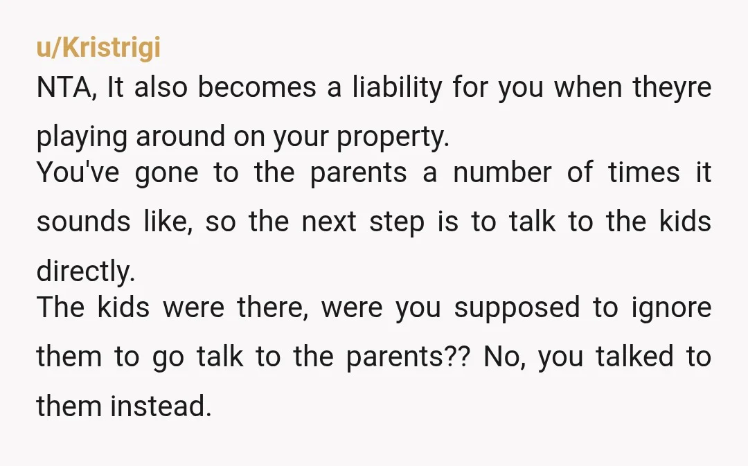 u/Yellowledbetterr I don’t even have to read all this to tell you are NTA. Anything that happens to anyone on your property makes you liable. You can and will be...