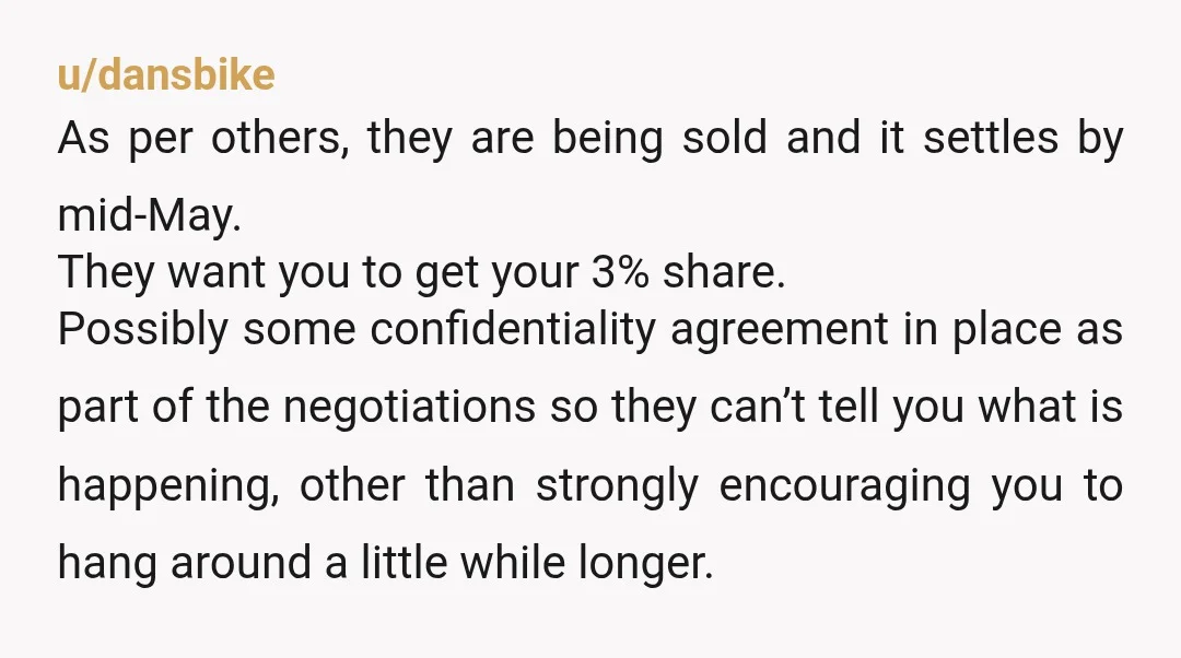 u/Passionofthegrape OP I can tell you as someone who has been your CEO (and other things), they have nothing. The worst he can do is smear your name, but in...
