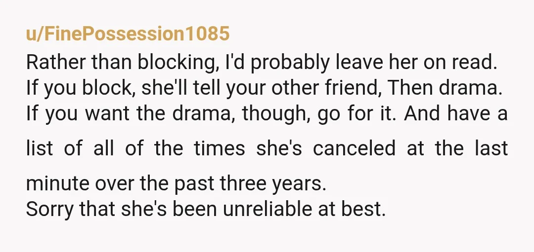u/hereticallyeverafter
NTA She's been quietly wanting you to do this for a long time.
