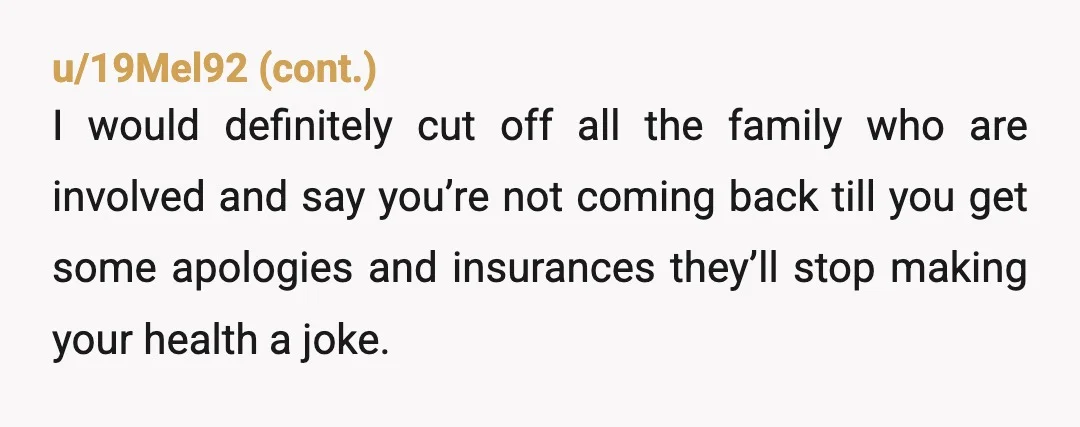 u/wolfeflow NTA at all, wow your family are AH. Is there a broader family communication method, like a group chat, that you could lean on here to put the AH...