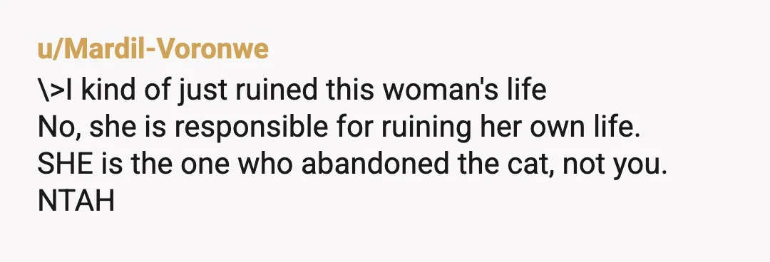 u/ItzdebiC
You absolutely did the right thing.
Consequences get peoples attention .
Maybe people think twice before abandoning an animal