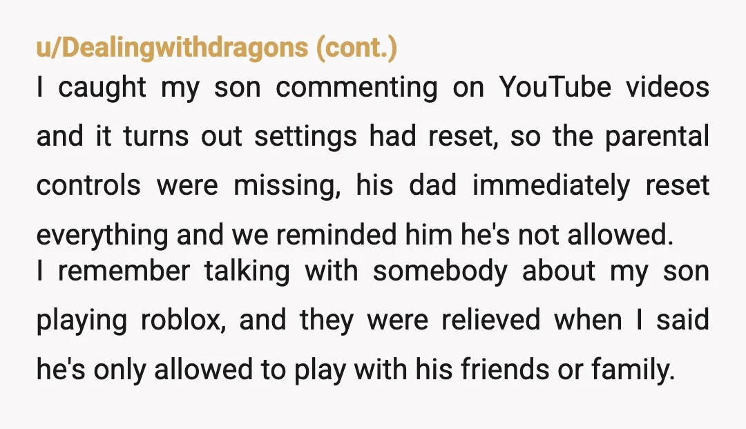 u/SkyeeORiley NTA As a discord mod and admin, most servers without an age limit are often places where pdf-files hang out. We keep an age limit on our servers cus...