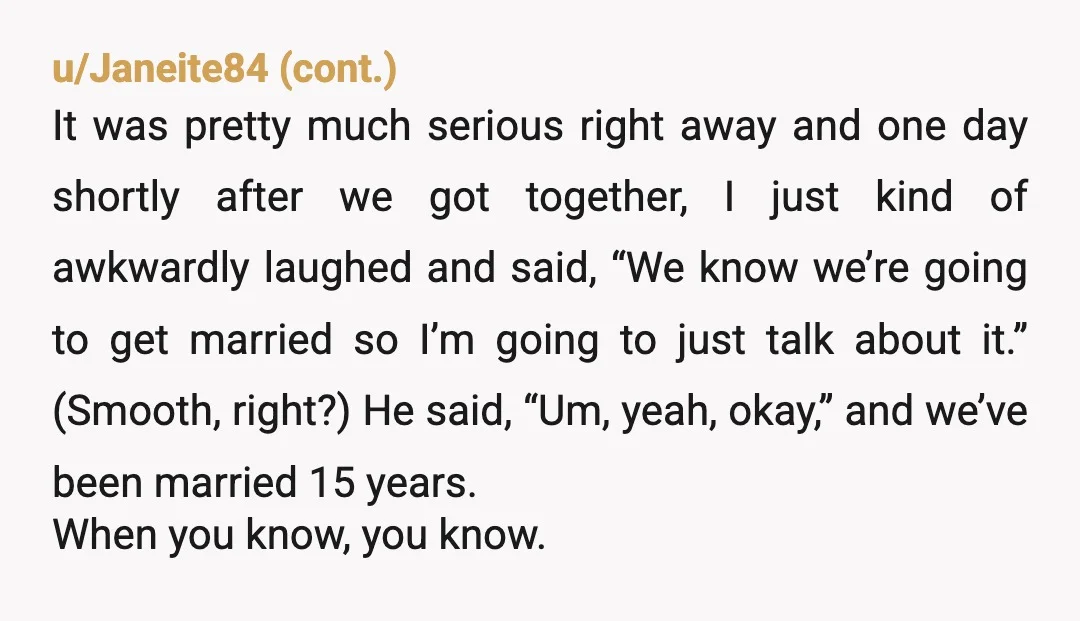 u/sassydegrassii Relationships end. People grow apart. Not everyone wants to commit in a traditional sense that leads to a monogamous marriage. I dated my ex husband from ages 15-24. There’s...