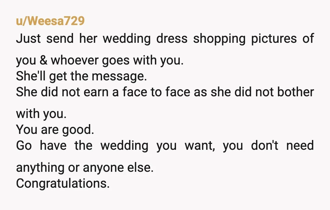 u/blueperlino Not inviting you to be in the wedding party is one thing, but asking you to be the “something blue” ie do all the hard work during the wedding...