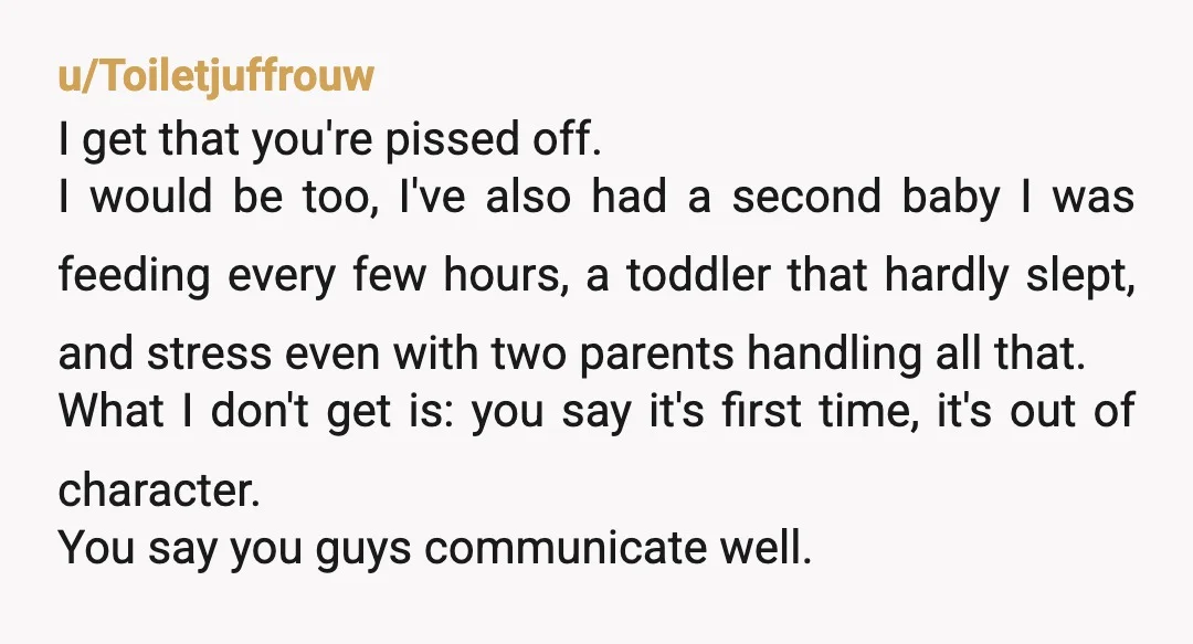u/JMM85JMM YTA. Not for being mad at him. That's reasonable. But you have no right to tell him he's not allowed to sleep in his own house. It's a shared...