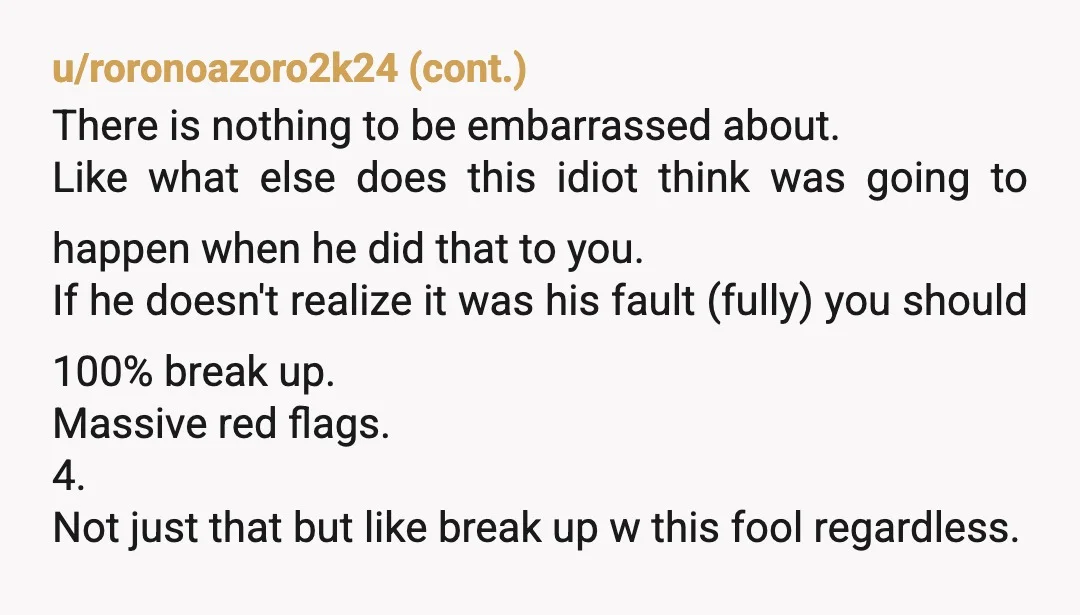 u/straitshota7
You are being abused. Don’t let this abusive sociopath manipulate you any longer