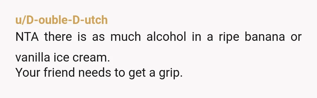 u/CleanerGuyJoe As a person approaching 10 years of sobriety, I would say you're NTA. You apologized and, given that it was a small and honest mistake, there's not much more...