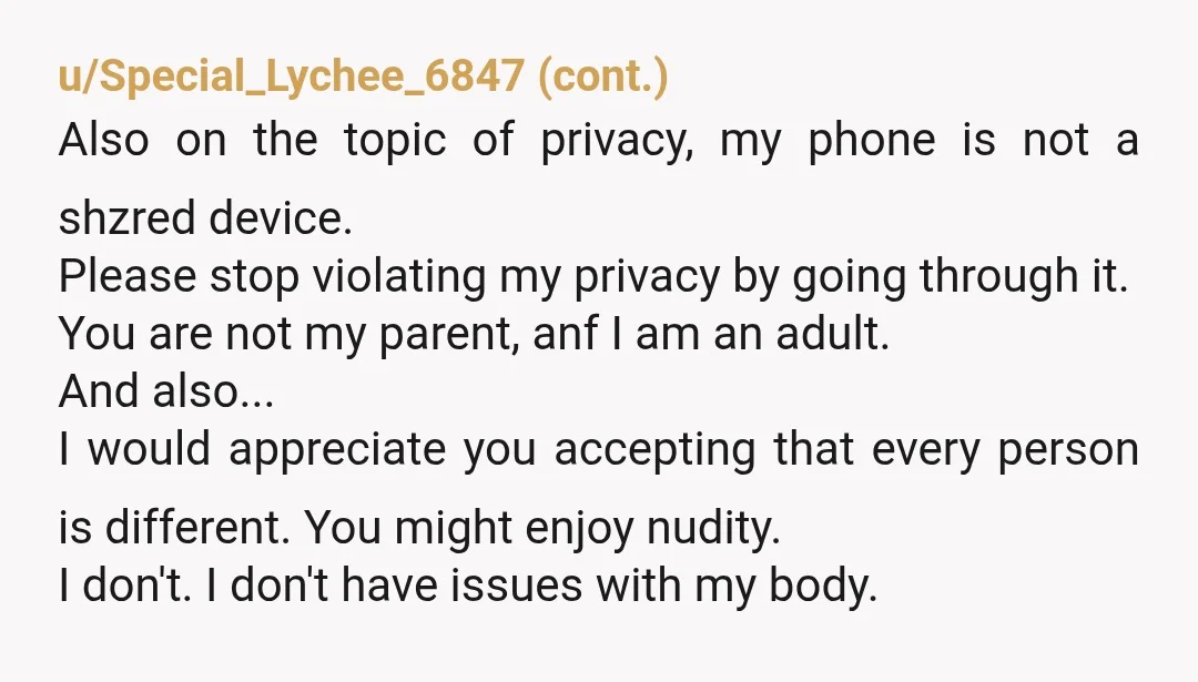 u/MaxPowrer
NTJ she's weird and abusive.. also having this conversation in front of her friends... that seems so weird. as if she wanted that the others think bad about you..