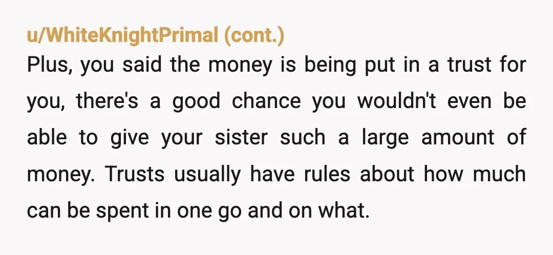 u/Aiyokusama
You are in no way obligated and if your family feels so strongly about it THEY can fund her lifestyle.
NTA