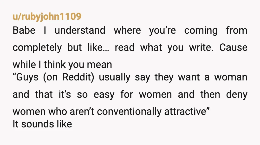 u/gillygilstrap Well, good on you for shooting your shot. That makes you a brave badass. Most people are too scared to do that. You don’t sound “mid” to me. Move...