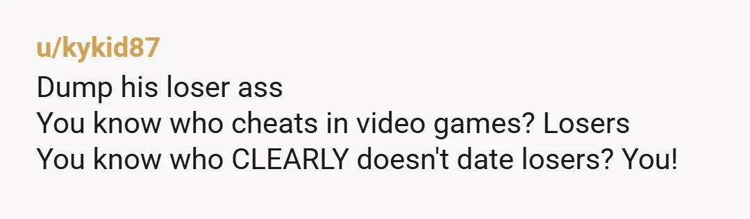 u/Keeps- Multiplayer game cheating is one of the most selfish actions a person can perform. It takes away joy from everyone else and makes you the center of everything as...