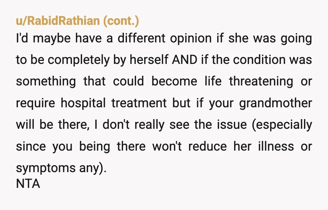 u/NextNebula3561 Hi, woman here. I also have debilitating endometriosis too. No surgery yet. I would never be so selfish. And it is selfish. You only get so little time with...