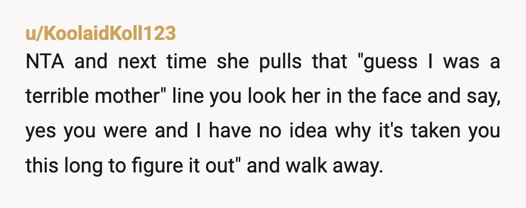 u/FrostiePi Sounds kinda like she wanted to keep you at home and helpless. The fact you paid rent also links to that, as you probably struggled to save up money...
