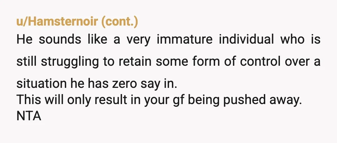 u/MossGobbo NTA - You're both adults. It would be one thing if you made conflicting plans with a big vacation for the family but since her parents don't live together...