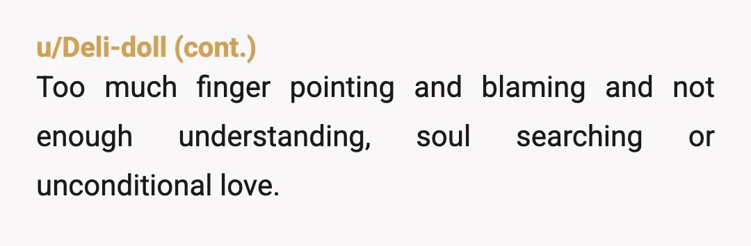 u/Skarekrow0 It’s the Cat’s in the Cradle with Mother Son instead of Father Son. There is nothing misogynistic or bigoted about how you feel, as nothing you have said leads...