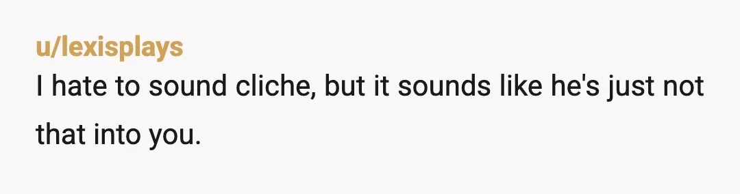 u/punctuationist
If you don’t feel comfortable talking about marriage 7 years into a relationship, you subconsciously know what you’re going to hear