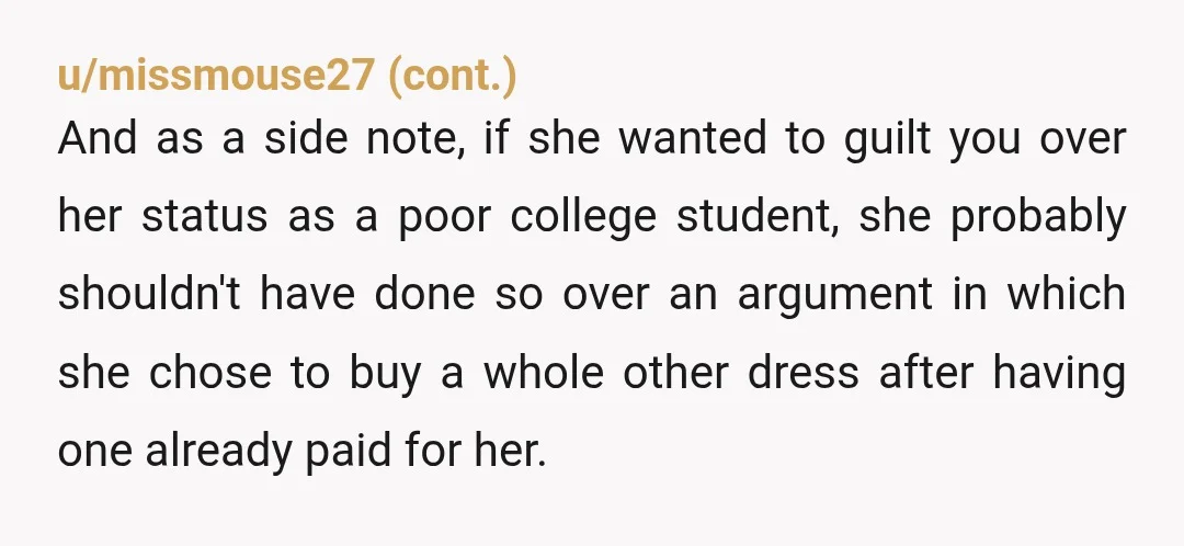 u/FluidSuccotash8679 NTA! There’s nothing remotely “bridezilla-y” about wanting your bridesmaids to wear the cohesive dresses you purchased for them. That’s just the basic expectation of being in a wedding party....