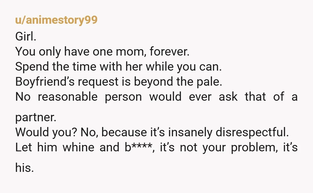 u/ariellyarielly I don’t think splitting up so everyone can do things they want would make you an AH?? You and your mom going off for the two of you time...