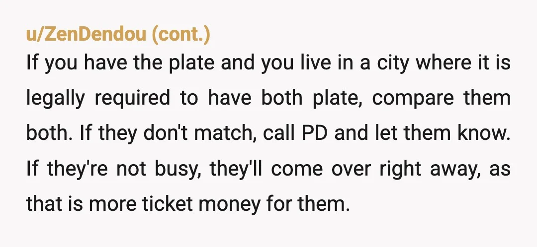 u/Dmtrilli Issues w/ parking strikes a nerve with me. Never in my life did I ever think I would have to compete for a parking space on a daily basis....