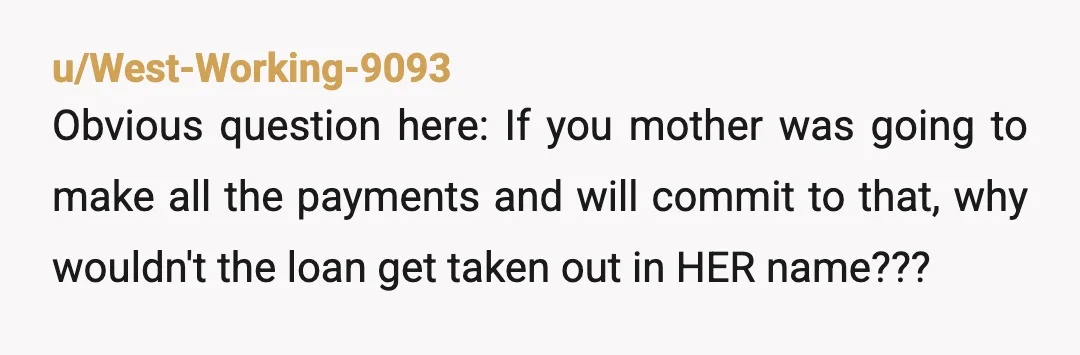 u/Familiar_Raise234 Absolutely do not do that. Your mother sounds unhinged. Get your money out of your account and into one she can’t touch. Testing you? That’s bizarre, not normal behavior....