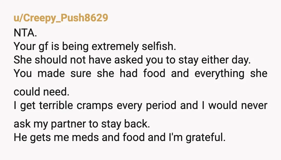 u/uhaveenteredpwrdrive NTA, as a woman, she's being very selfish. I've come down sick when I was due to visit my partner's family before. I was disappointed, but I stayed home...