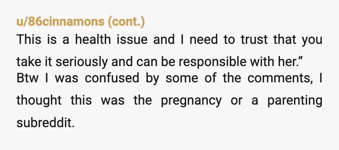 u/ahhhhhhhghfhgg NOR, but also grandma seems well intentioned so this becomes a bit of a tricky situation. it's your child. your say is final and she needs to respect the...