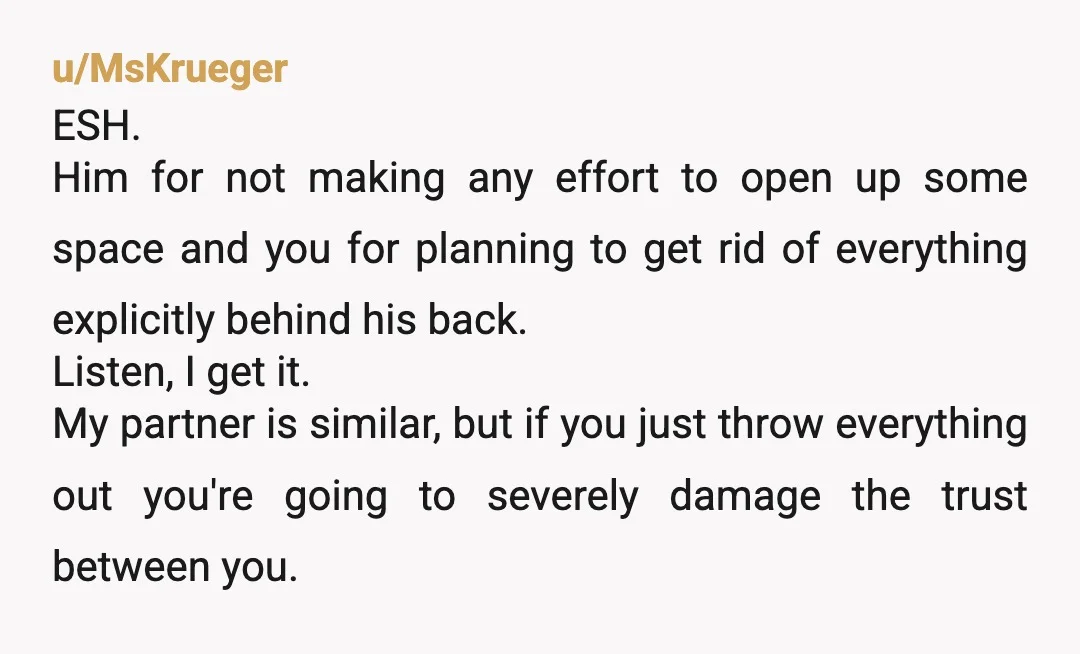 u/tosser9212 He'll notice. YWBTA with no doubt whatsoever, and heading for a separation. Why that last? Because you'll have done all of this behind his back, and proven he can't...