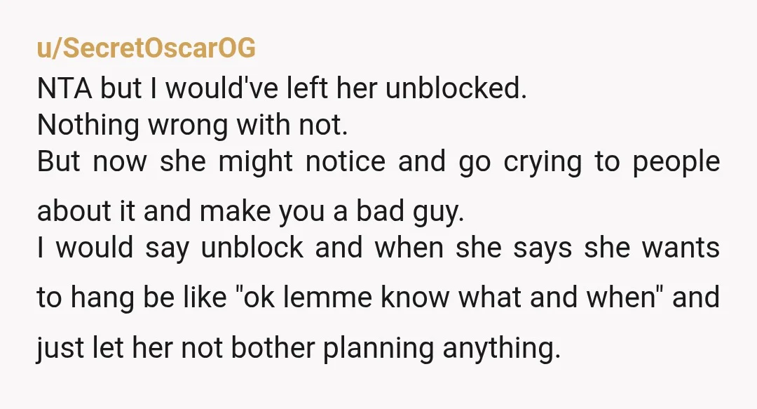 u/Parking_Bar1399
INFO: Does she give you adequate time when she's planning to cancel or is she cancelling while you are literally on your way/already there?