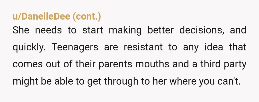 u/Stage_Party 16 year old in a sexual relationship with a 24 year old, could get him sent to prison and wife doesn't see this as an issue? She's the AH....