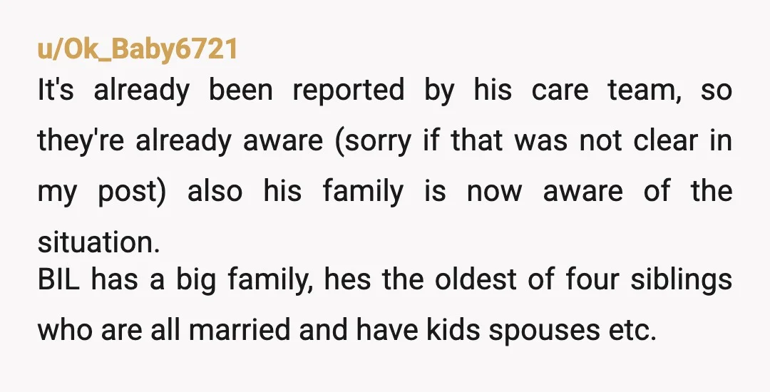 u/Alive_Leather684 If I was in your situation and found out a sibling was cheating on their spouse I would be going scorched earth on them. You are not the A...