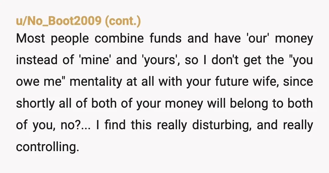 u/Zestyclose-Custard-2
He spend $1,500 of your money? Without clearing it with you? And he's still your fiancé?