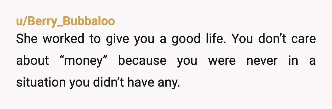 u/sam8988378 YTJ. For someone who claims to not bear his mother any ill will, you delivered your feelings in the cruelist way possible. If you hit her it couldn't have...