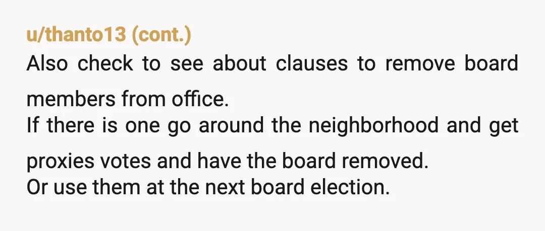 u/jerrybeck
Usually amendments require voting by the membership, so I would check and see if they are following the actual rules or making them up